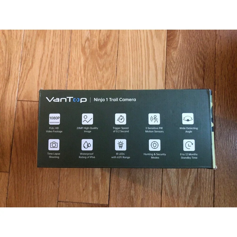 NEW VanTop Ninja 1 Trail/Game Camera 20MP/1080P w/Night Vision Waterproof